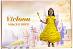 Vicloon Princess Belle Costume Dress 3-4 yo, condition new but missing gloves, earings, rings, necklace, scruffy packaging