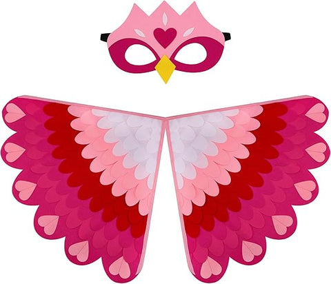 TOPWAYS Felt Bird Capes Wings and Masks Costume, New