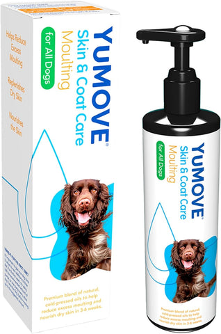 YuMOVE Skin & Coat Care Moulting for Adult Dogs 500ml, best before 29/08/24, damaged box