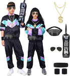Fancyset 80s Shell Retro Tracksuit Costume for Adults, size M, condition used- very good, clean, no marks