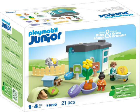 Playmobil JUNIOR: Animal Home, Used- very good, excellent condition but missing the cat figure, scruffy box