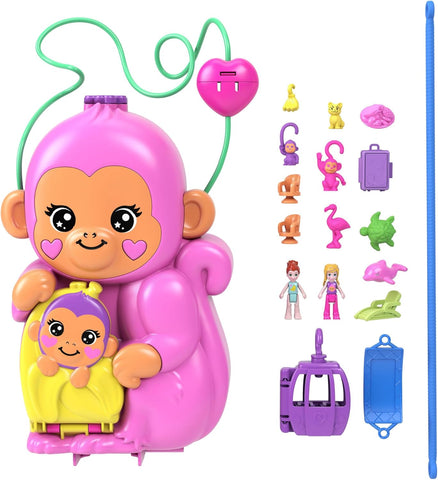 Polly Pocket Dolls & Playset , new but open-scruffy box