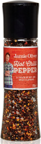 Jamie Oliver Large Hot Chilli Pepper Grinder 170 g- best before 11/25