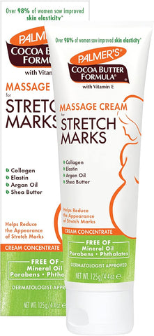 Palmer's Cocoa Butter Formula Massage Cream for Stretch Marks 125g, scruffy box