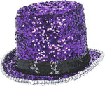 Smiffys Fever Deluxe Felt & Sequin Top Hat, New