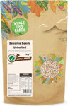 Wholefood Earth Sesame Seeds Unhulled 1 kg, best before 30/05/24