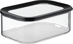 Mepal Cheese Box, Airtight Cheese Storage  2000ml, Black, New, slight dust and sticky label marks