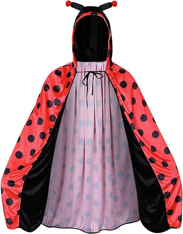 Ladybug Cape Costume, one size,  refurbished  (ref tt145)