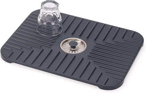 Joseph Joseph SinkShield Sink Saver Mat with Draining Plug, Large, Anthracite new but missing original packaging