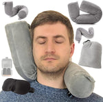 EPROICKS Travel Memory Foam Bendable Roll Pillow (gray) condition new (Ref 349)