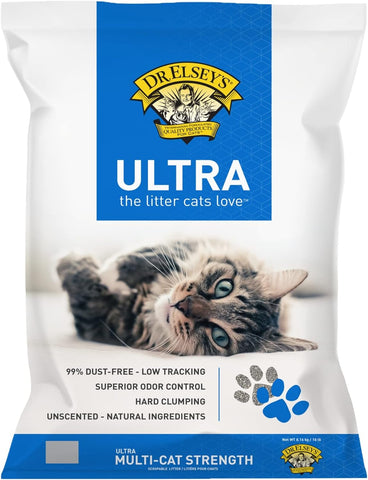 Precious Cat Dr. Elsey's Ultra Cat Litter, 8.16 kg, damaged pack, taped