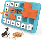 IOKHEIRA Dog Puzzle Slow Feeder Toy Interactive Treat Dispenser Toy with Squeaky and Non-Slip Design (Ref T2-1)