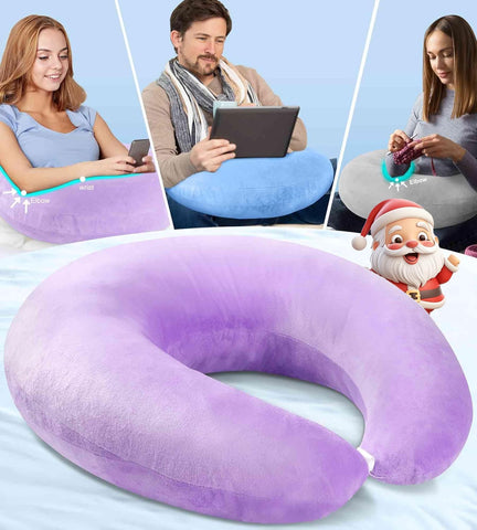 Reading Gaming Pillow for Bed Adult Kids Purple- new but scruffy packaging