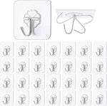 Self Adhesive Hooks,28 PCS only Heavy Duty Door Wall Adhesive Hooks - scruffy packaging