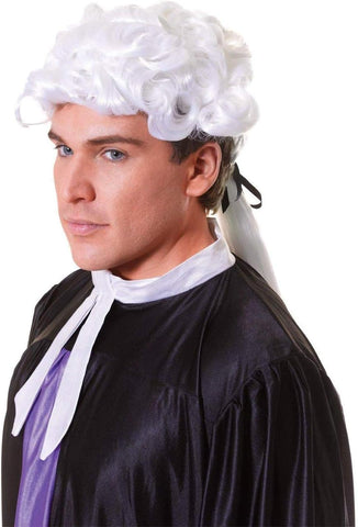 Unisex White Court Wig, New but no original packaging