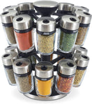 Cole & Mason Cambridge 20 Glass Spice Rack, condition new, open, scruffy box, 1 jar hook broken, 1 carousel hook broken