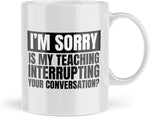 Funny Best Teacher Gift , Coffee cup- new but open/scruffy box