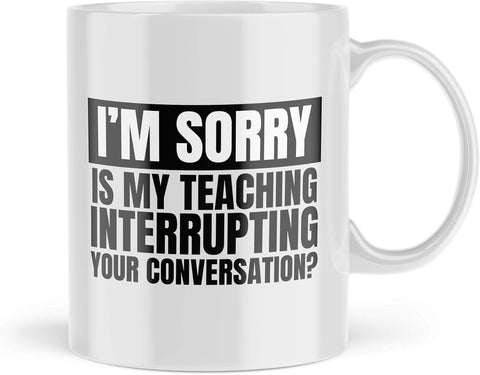 Funny Best Teacher Gift , Coffee cup- new but open/scruffy box