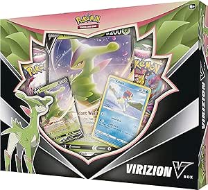 Pokemon TCG: Virizion V Box *** Contains 4 Booster Packs ***