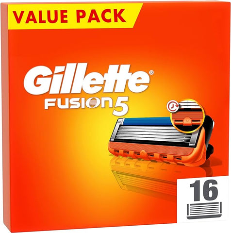 Gillette Fusion5 Razor Blades Men, Pack of 16 Razor Blade Refills, no original box