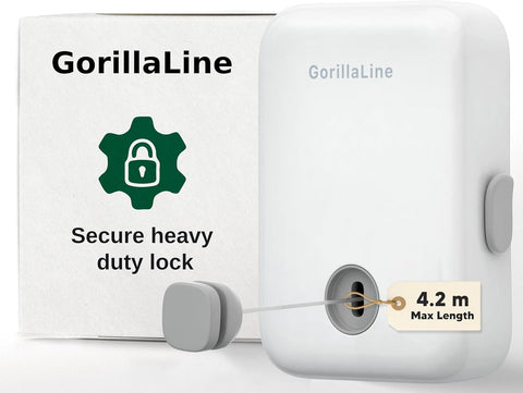 GorillaLine - Retractable Washing Line 4.2m , used-good condition , box is missing , wall mount missing