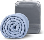 Winthome Weighted Blanket for Adult, Removable Cover, (Grey, 5kg) condition used- very good, damaged packaging