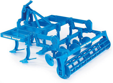 Bruder Lemken Smaragd Disc Cultivator, Used- very good, started beeing assembled, open, scruffy box