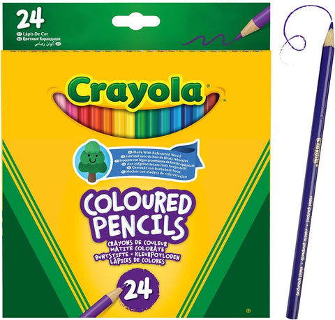 CRAYOLA Colouring Pencils - Assorted Colours (Pack of 24), condition-new