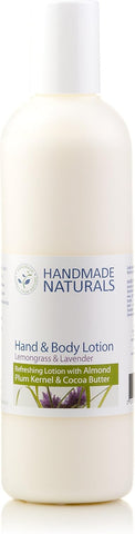 Handmade Naturals Lemongrass and Lavender Hand and Body Lotion 250ml, best before 06/26