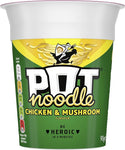 Pot Noodle Chicken & Mushroom Standard Pot 90 g, best before 11/24 (Ref T19-3)