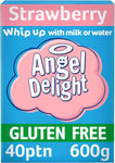 Angel Delight Smooth & Creamy Strawberry Flavour Instant Dessert Mix, 600 g, best before 08/24-scruffy box/ may come open box/still sealed