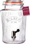 Kilner 5 Litre Vintage Glass Drinks Dispenser, Silver, new, no box, very small chip on lid