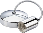 Knightsbridge 6 Inch E27 Contemporary Pendant Set in Polished Chrome,150mm- new but open box