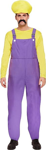 Adult Men’s Yellow Bad Plumber Costume one size  refurbished  (ref tt146)