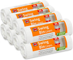 Kordis Strong Tie Handle Swing Bin Bag Liners, 8 Rolls x 20 Bags. 50L White, scruffy box