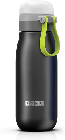 Zoku Kids Ultralight Stainless Steel Bottle, 18 Ounce, condition new but broken and missing handle