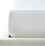 NTBAY 500 Thread Count 100% Egyptian Cotton Single Fitted Sheet, Deep 12" / 30cm Fitted Bed Sheet, White- new but open scruffy packaging