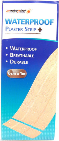 Masterplast Waterproof Plaster Strip 6cm X 1M
