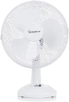 Signature 9” 2 Speed Desk Fan with Oscillation, New but open, scruffy box