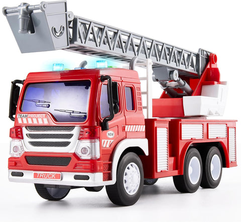 HERSITY Fire Truck, New but broken, scruffy box