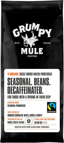 Grumpy Mule Organic Seasonal Decaf 227 g, best before 26/05/25