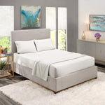 SeventhStitch Luxury Fitted Sheet 100% Egyptian Cotton (King, White)- new but scruffy packaging