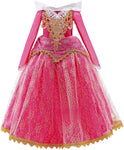 Lito Angels Sleeping Beauty Princess Aurora Costume Fancy Dress Up for Kids Girls size 140 (9-10 years) Hot Pink new but no original packaging