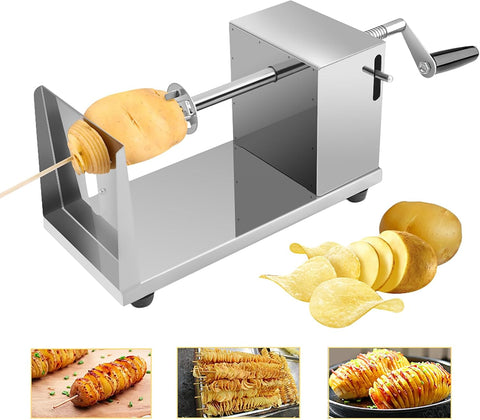 Uten Potato Tower Machine, Stainless Steel, Spiral Potato Cutter- new but opened scruffy box