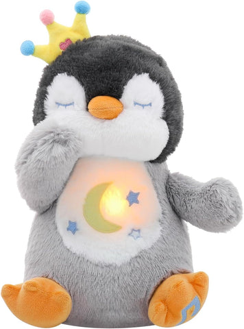 Edencomer Breathing Penguin Teddy, New but does not move in+out, just sound, screw needs replacing to battery unit