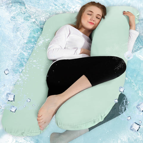 Chilling Home Pregnancy Pillow Cooling, Jersey 55'', Used- very good, small mark not noticeable, wash before use