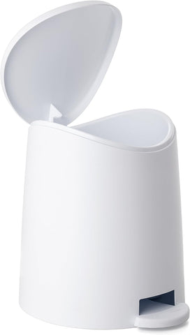 TATAY Standard Bathroom Pedal Bin, 3L, Polypropylene, White, condition new, no original packaging