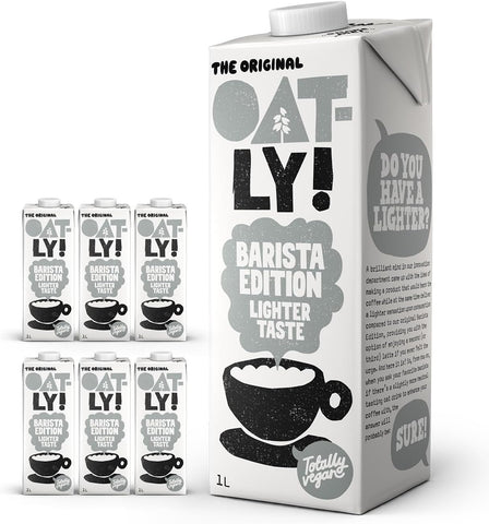 Oatly Oat Drink Barista Edition Lighter Taste 6x1L, best before 07/26, scruffy pack