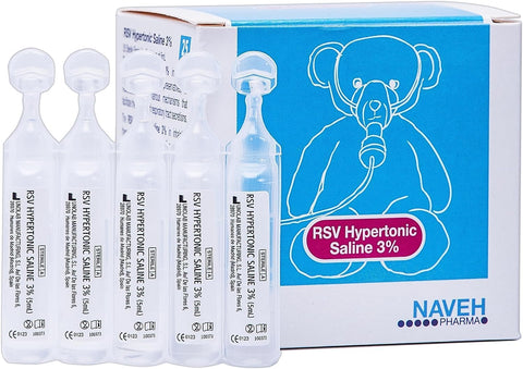 NAVEH PHARMA RSV Hypertonic Saline Solution 3% x25 , damaged box , best before 09/26