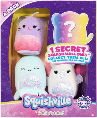 Squishville by Original Squishmallows 4 Plush, condition used - good, broken box